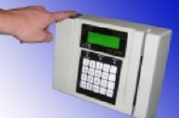 ATS fingerprint reader in use
