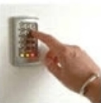 Keypad in use