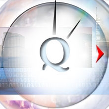 QTAR Time & Attendance Solutions – clockface logo