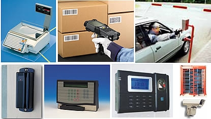 A variety of Time & Attendance readers, data terminals and access equipment used with QTAR